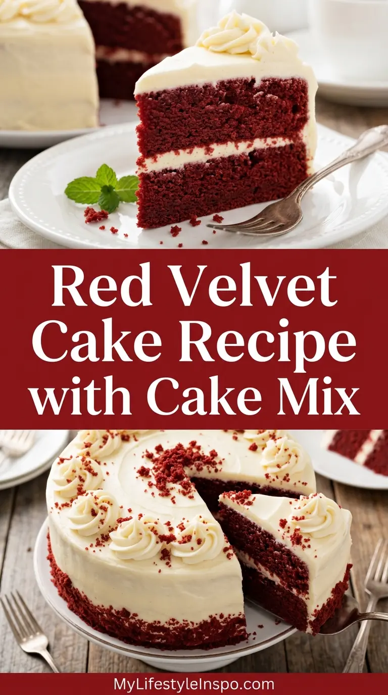 Red Velvet Cake Recipe with Cake Mix