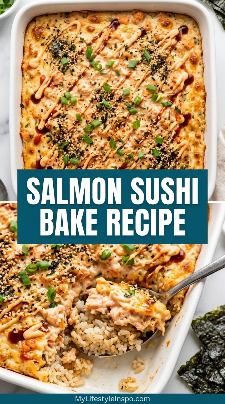 Salmon Sushi Bake Recipe