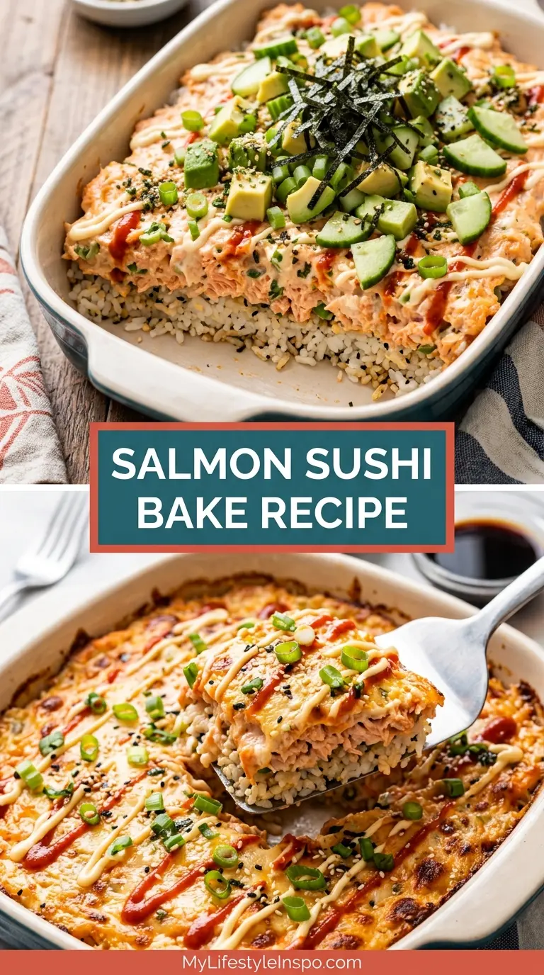 Salmon Sushi Bake Recipe