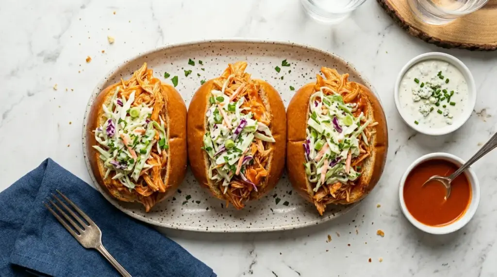 Shredded Buffalo Chicken Sandwich Recipe