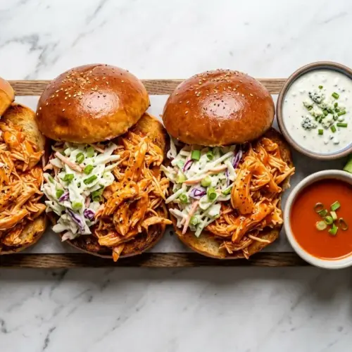 Shredded Buffalo Chicken Sandwich Recipe