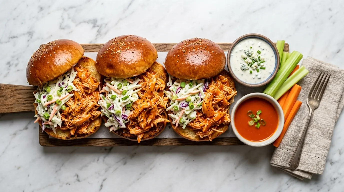 Shredded Buffalo Chicken Sandwich Recipe