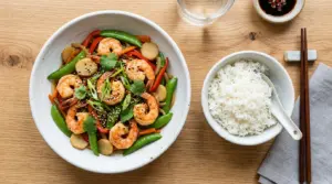 Shrimp and Sugar Snap Peas Recipe