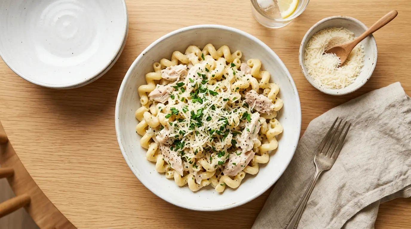 Slow Cooker Boursin Chicken and Pasta Recipe