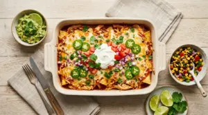 Slow Cooker Chicken Enchilada Casserole Recipe
