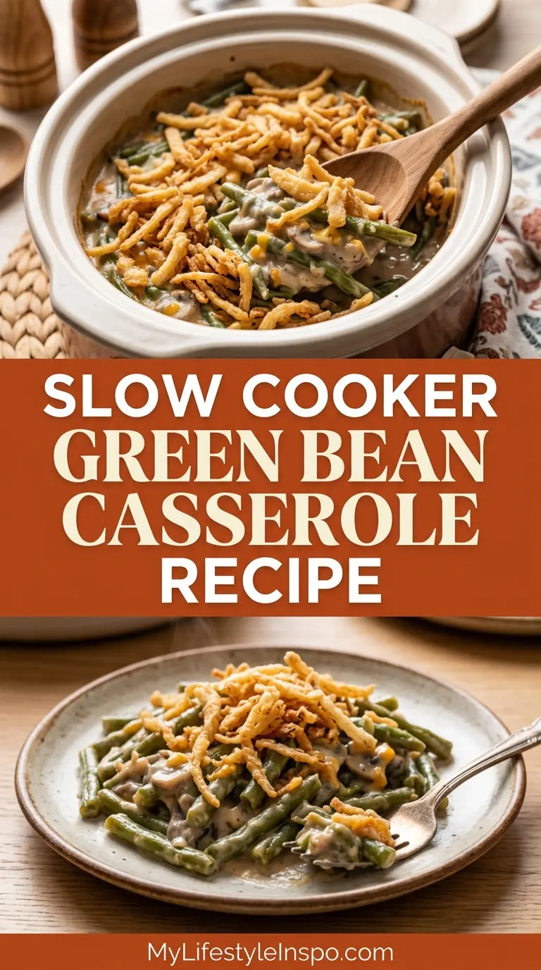 Slow Cooker Green Bean Casserole Recipe