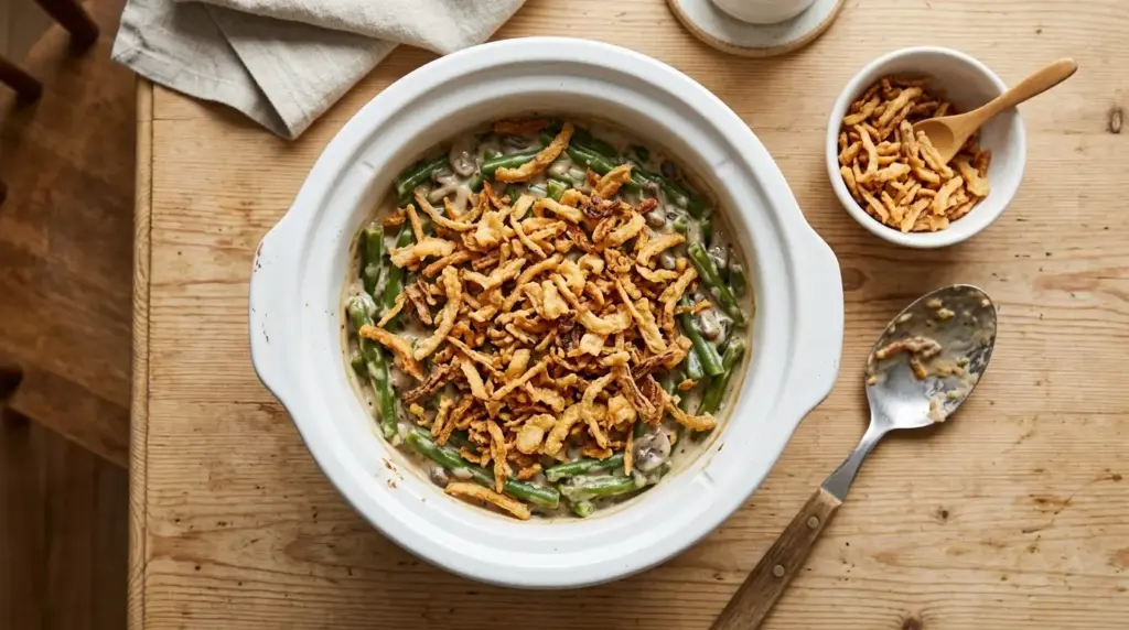Slow Cooker Green Bean Casserole Recipe