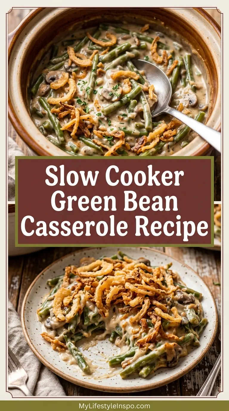 Slow Cooker Green Bean Casserole Recipe