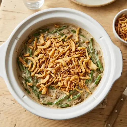 Slow Cooker Green Bean Casserole Recipe