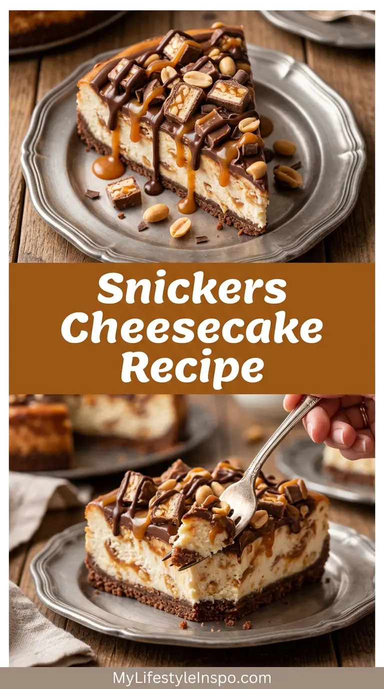 Snickers Cheesecake Recipe