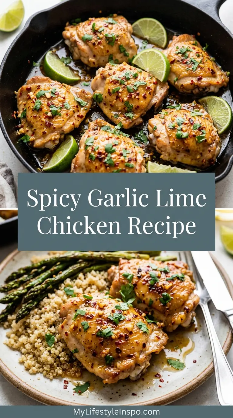 Spicy Garlic Lime Chicken Recipe