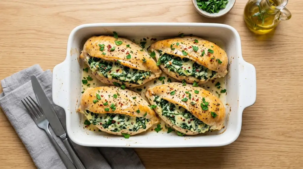 Spinach Stuffed Chicken Breast Recipe