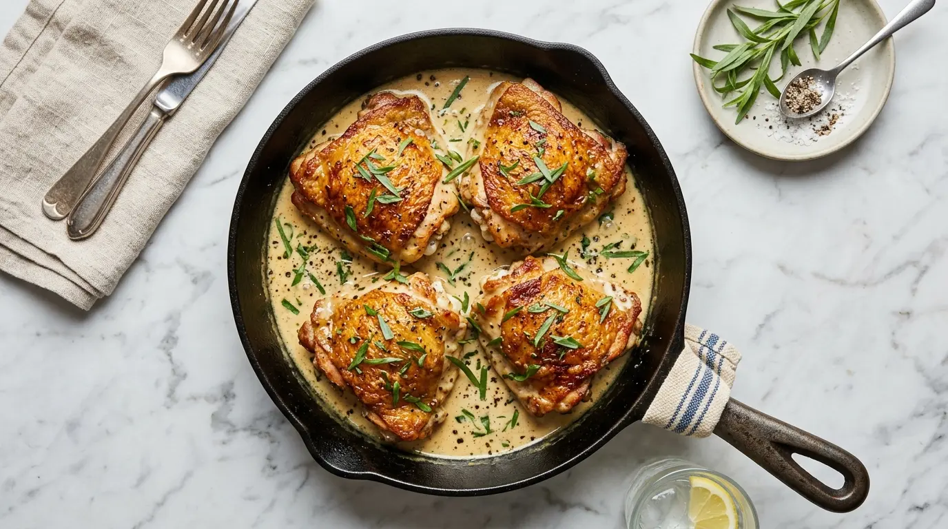 Tarragon Chicken Thighs Recipe