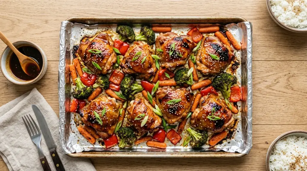 Teriyaki Chicken Sheet Pan Dinner