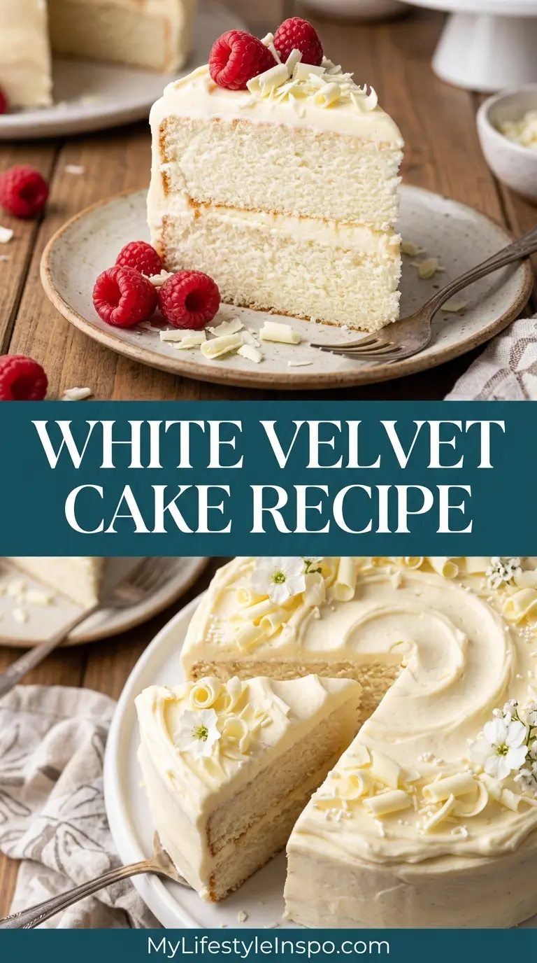 White Velvet Cake Recipe
