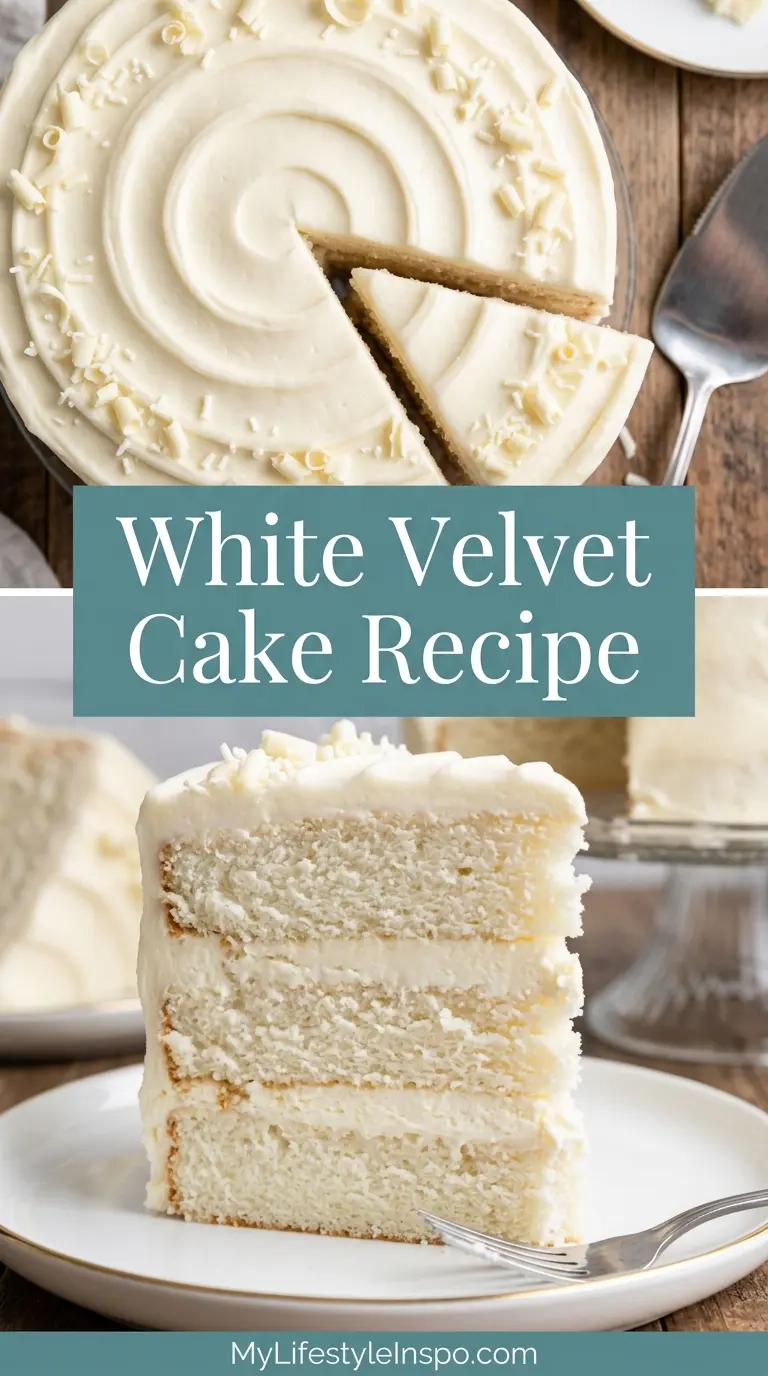 White Velvet Cake Recipe