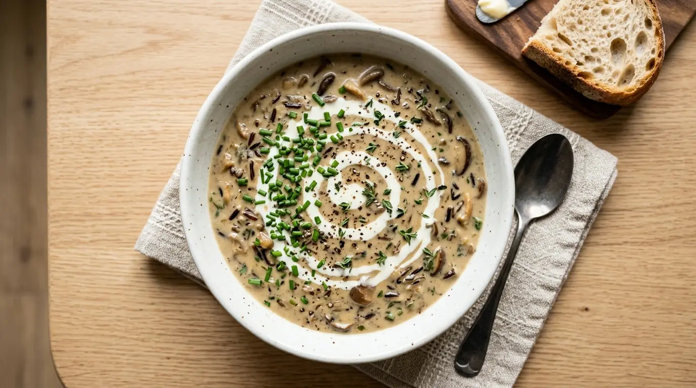 Wild Rice and Mushroom Soup Recipe
