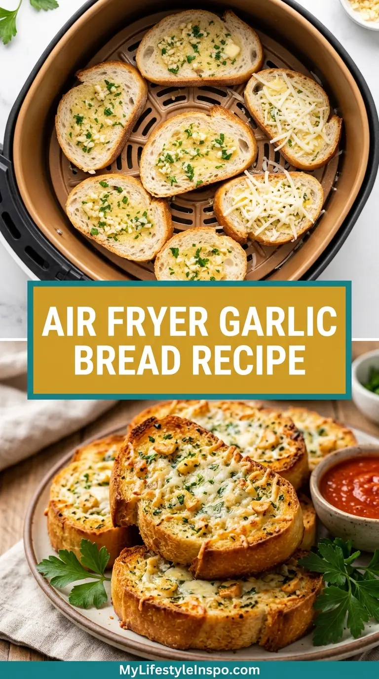 Air Fryer Garlic Bread Recipe