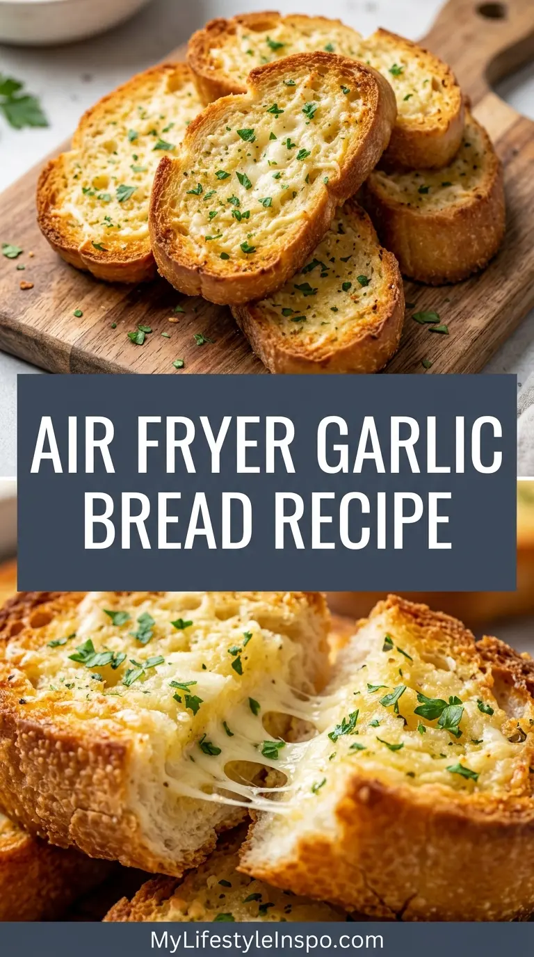 Air Fryer Garlic Bread Recipe