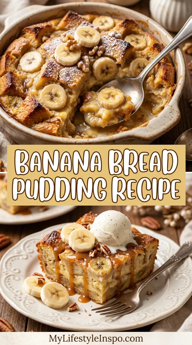 Banana Bread Pudding Recipe