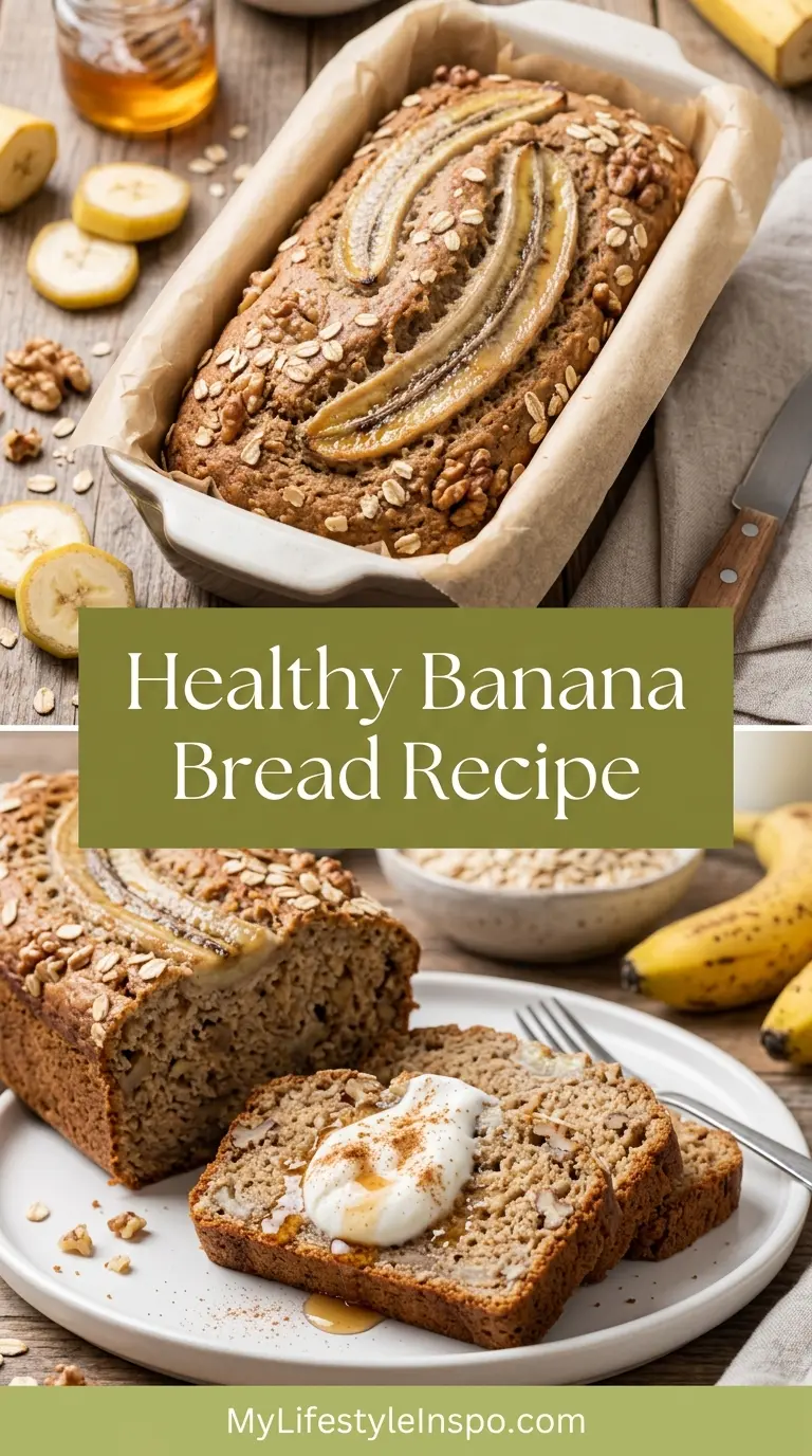 Healthy Banana Bread Recipe