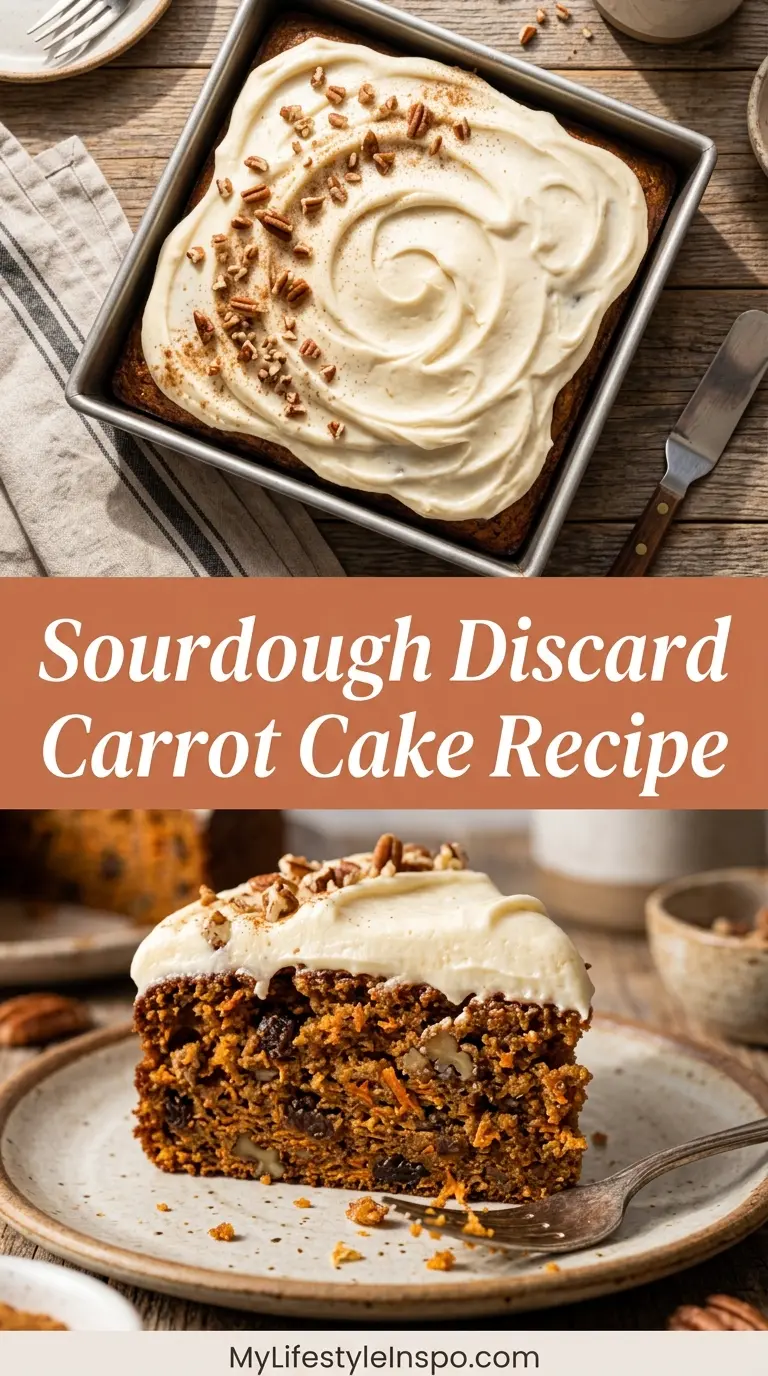 Sourdough Discard Carrot Cake Recipe