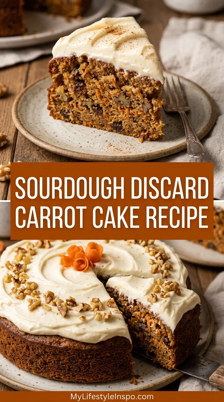 Sourdough Discard Carrot Cake Recipe