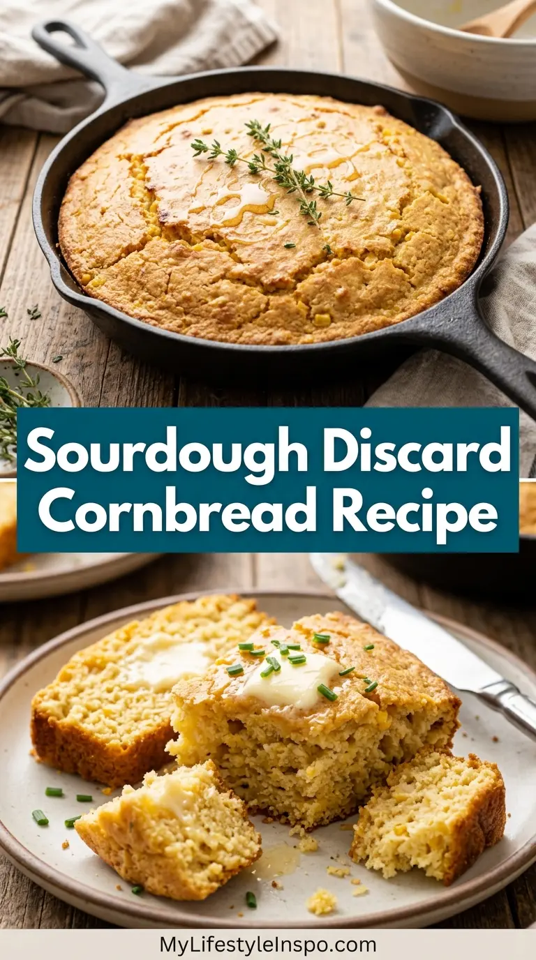 Sourdough Discard Cornbread Recipe