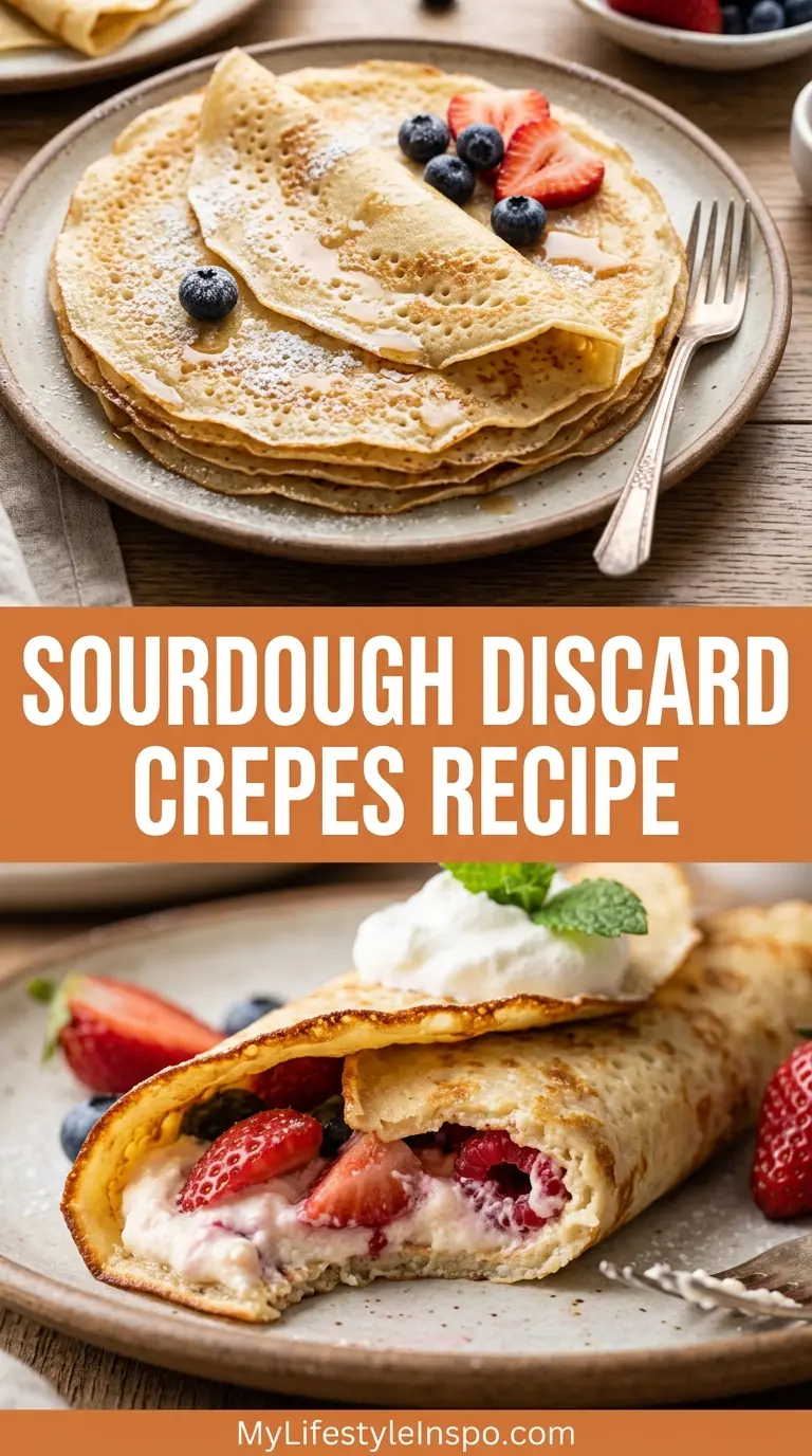 Sourdough Discard Crepes Recipe