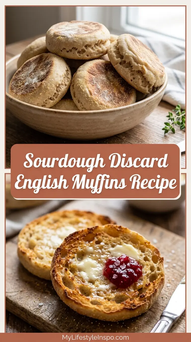 Sourdough Discard English Muffins Recipe