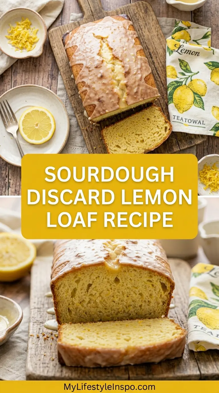 Sourdough Discard Lemon Loaf Recipe