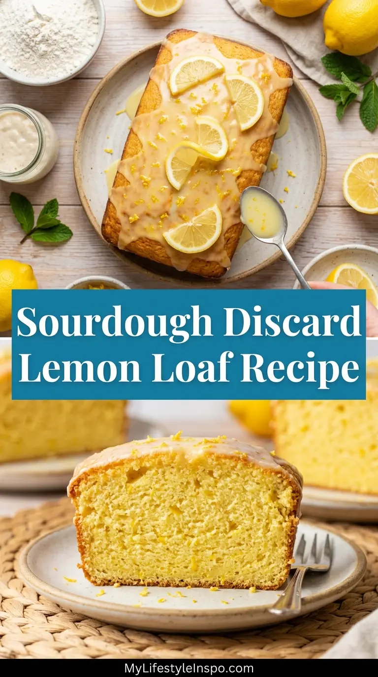 Sourdough Discard Lemon Loaf Recipe
