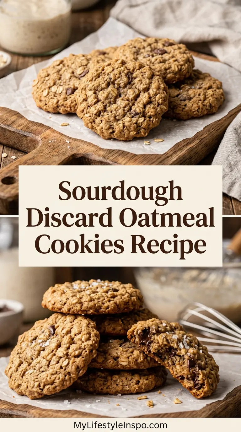 Sourdough Discard Oatmeal Cookies Recipe