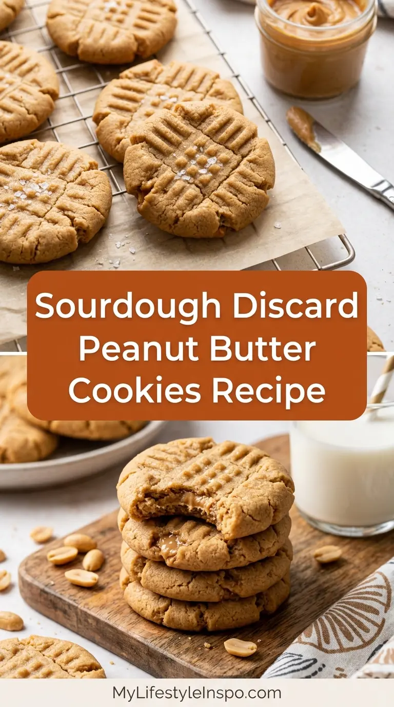 Sourdough Discard Peanut Butter Cookies Recipe