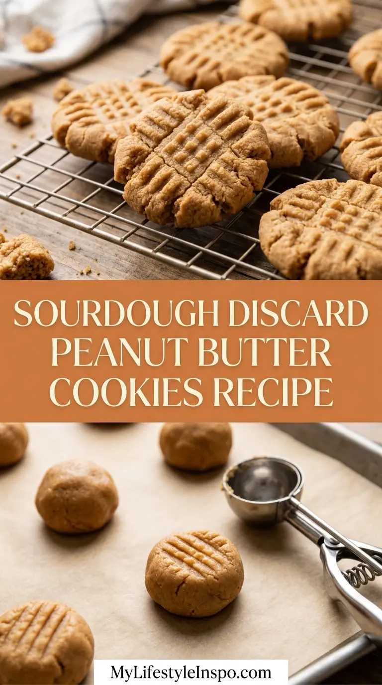 Sourdough Discard Peanut Butter Cookies Recipe