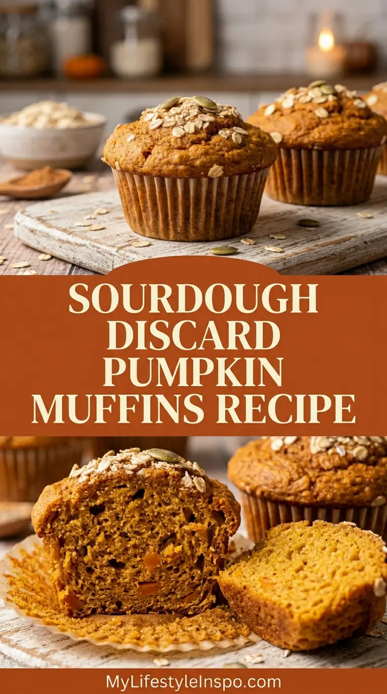 Sourdough Discard Pumpkin Muffins Recipe