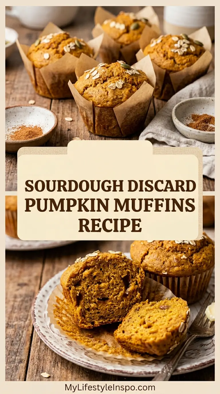 Sourdough Discard Pumpkin Muffins Recipe
