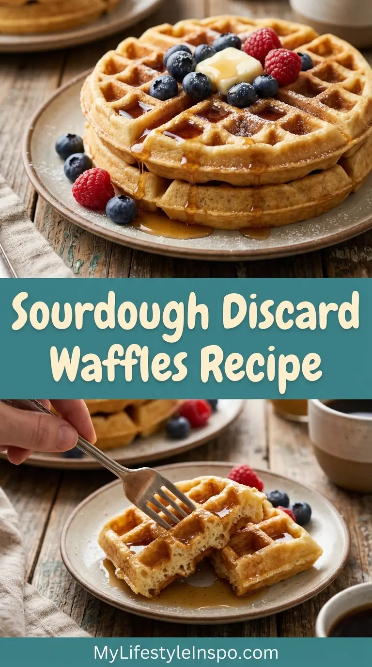 Sourdough Discard Waffles Recipe