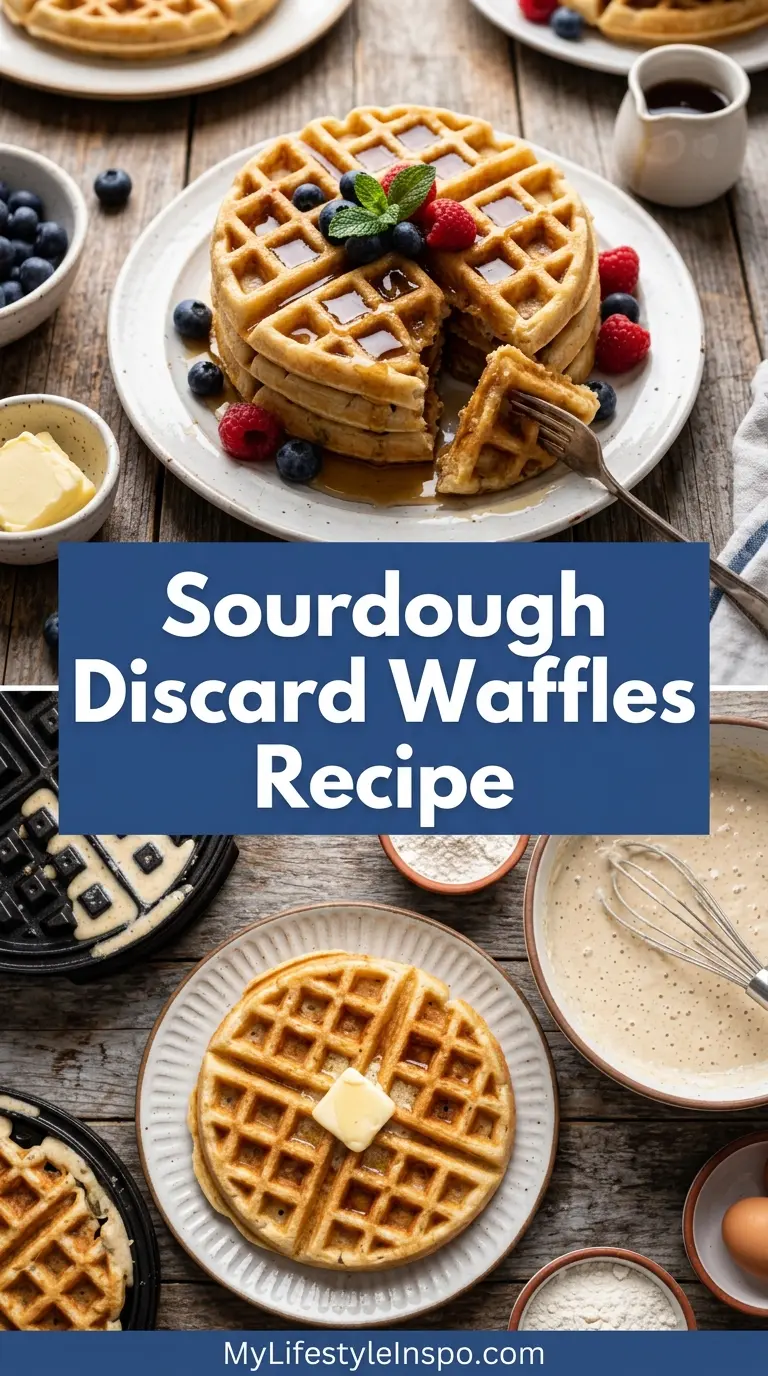 Sourdough Discard Waffles Recipe