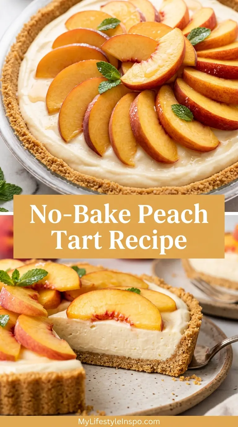 No-Bake Peach Tart Recipe
