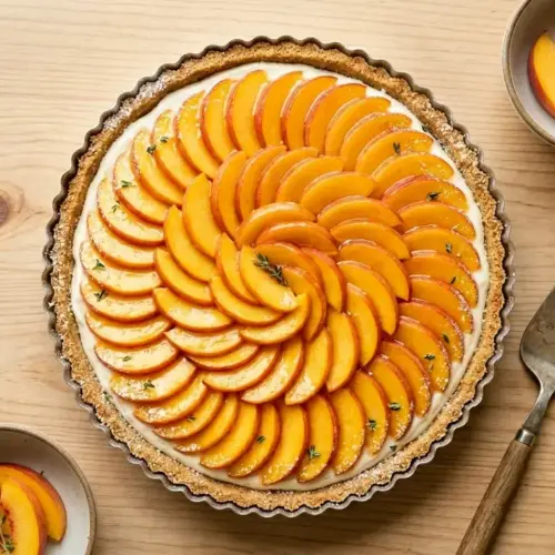 No-Bake Peach Tart Recipe