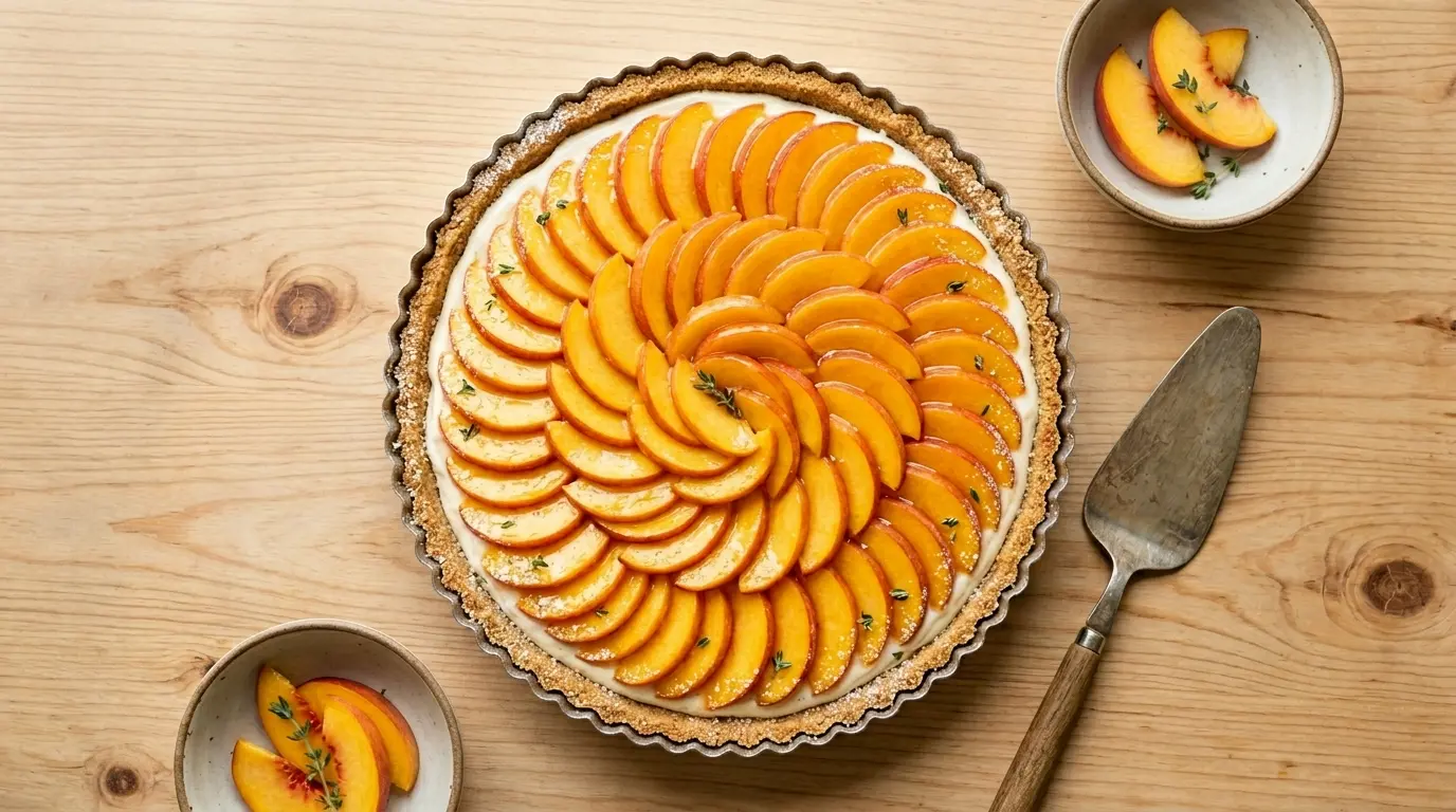 No-Bake Peach Tart Recipe