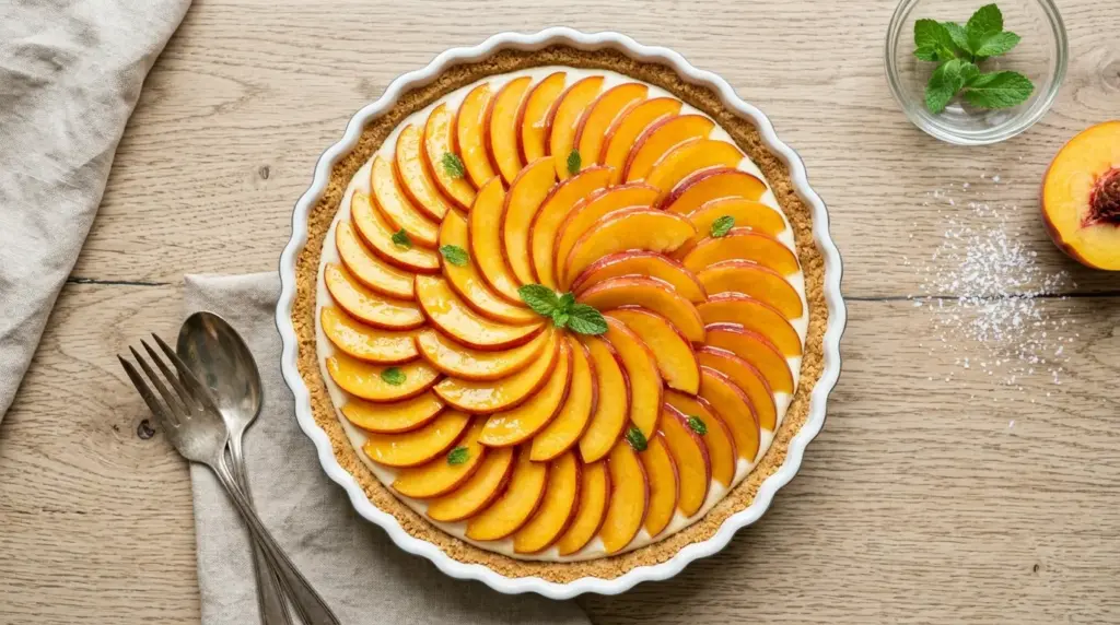 No-Bake Peach Tart Recipe