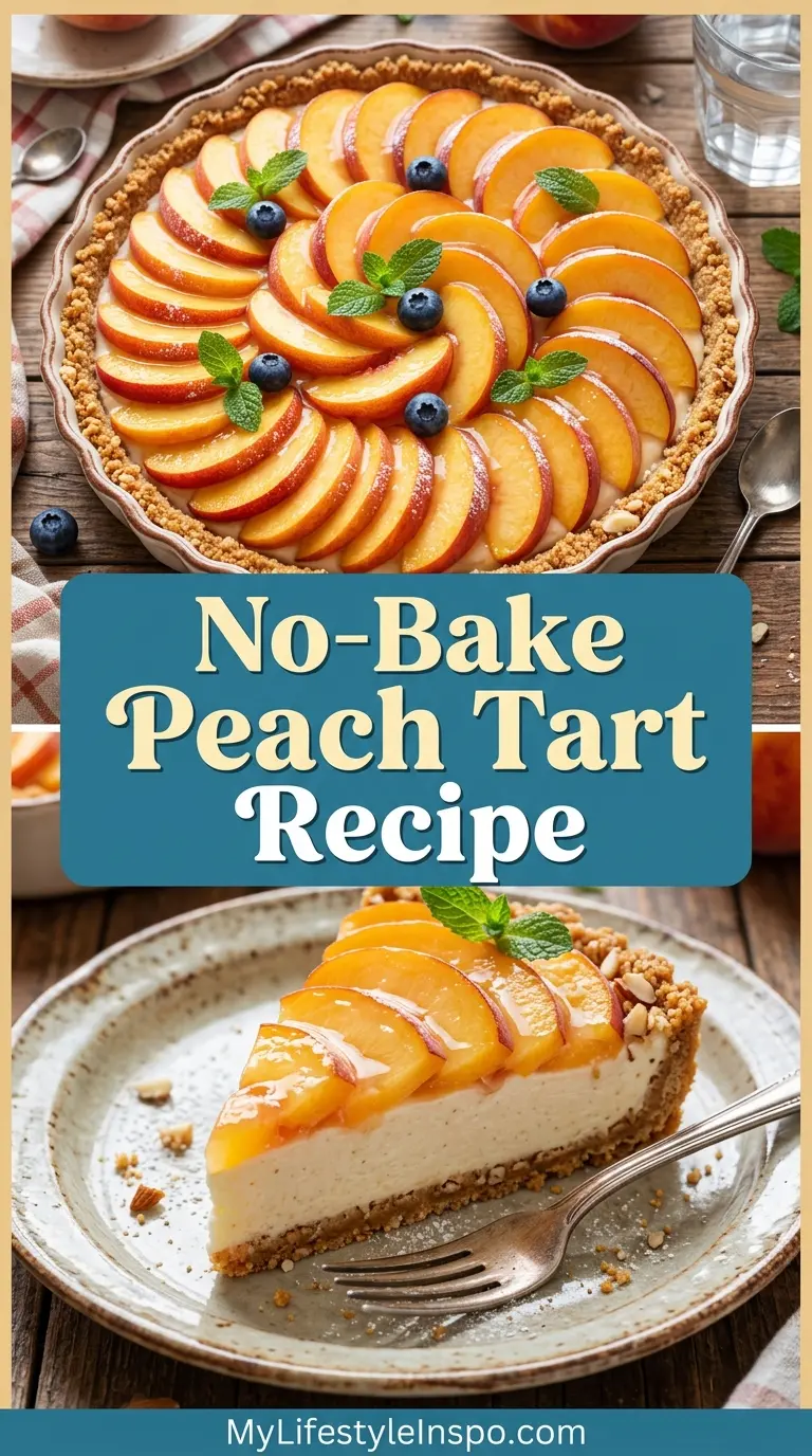 No-Bake Peach Tart Recipe